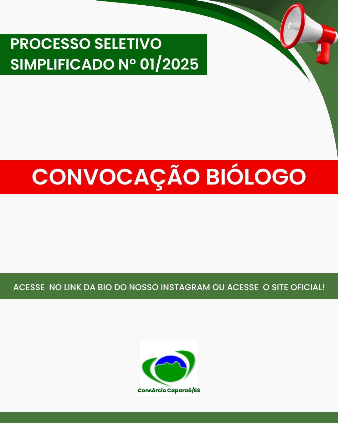 Convocação Biólogo